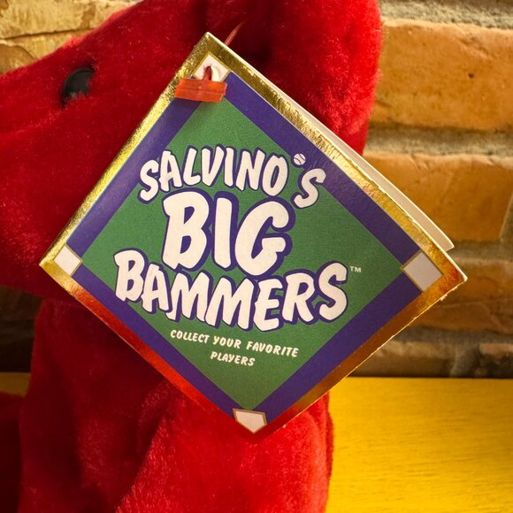 Vintage Salvino's Big Bammers J D Drew MLB Baseball Beanie Babies Plush Bear NWT - Picture 6 of 6